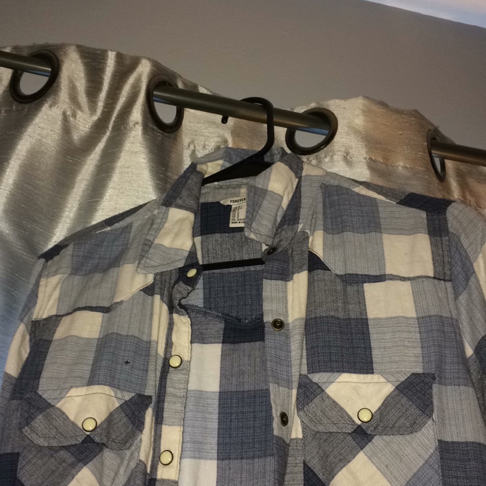 blue flannel from Forever 21